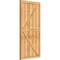 Ekena Millwork Framed Board-n-Batten Shutters w/Z-Bar, Rough Sawn Western Red Cedar, 26 7/8W x 54H, PR RBF06Z26X054RWR - alternate 4